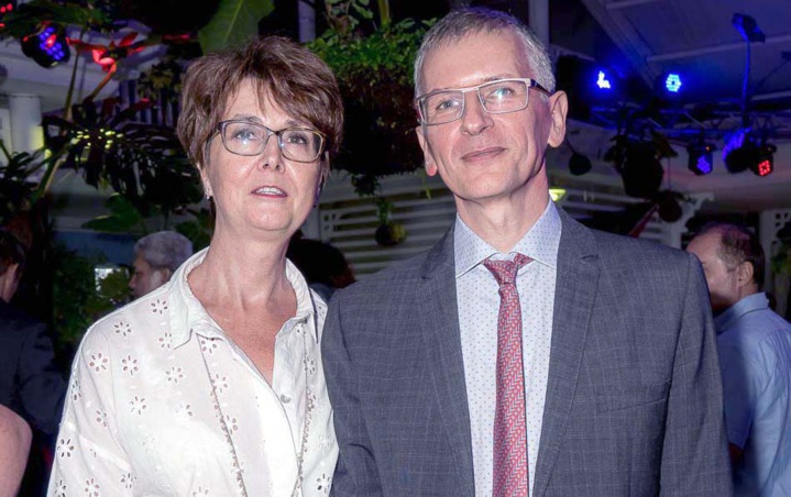 Hervé Maziau, directeur général Engen Réunion, et son épouse Sophie Hervé Maziau, directeur général Engen Réunion, et son épouse Sophie