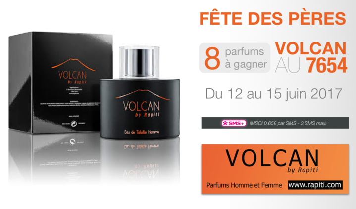 Des parfums Volcan by Rapiti à gagner Des parfums Volcan by Rapiti à gagner