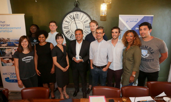 Rencontre entre les étudiants de l’Université de Columbia (New-York) et le Président de Région