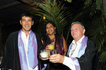 Jean-François Moser, son épouse Edwige et Jean-Claude Thandt