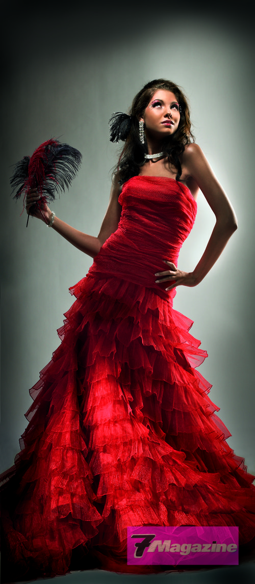 Marie Payet dans la robe d'Aishwarya Rai