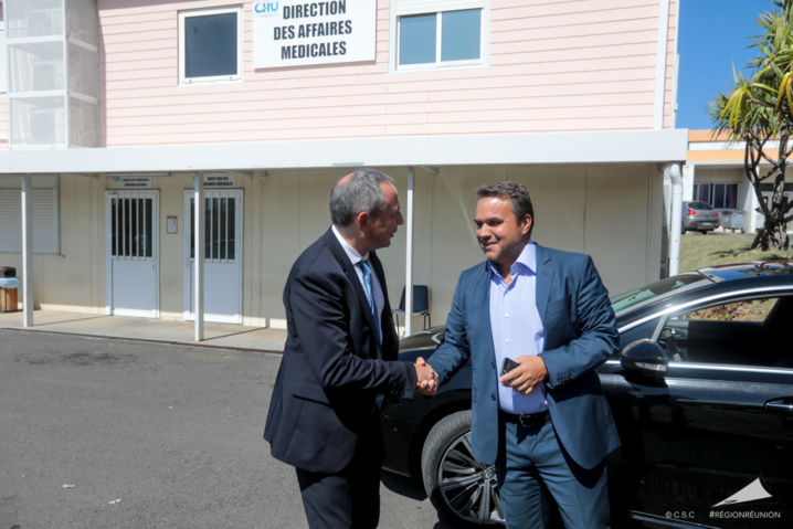 Visite du chantier d’extension et de modernisation du CHU Sud Réunion Visite du chantier d’extension et de modernisation du CHU Sud Réunion