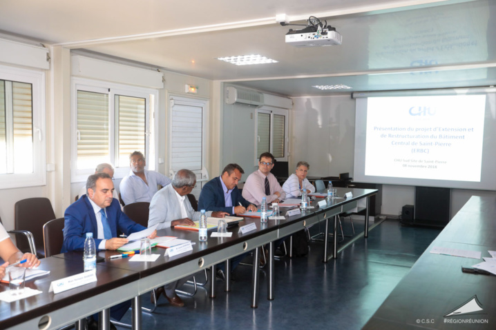 Visite du chantier d’extension et de modernisation du CHU Sud Réunion Visite du chantier d’extension et de modernisation du CHU Sud Réunion