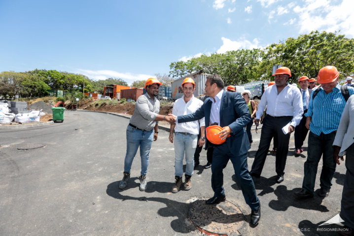 Visite du chantier d’extension et de modernisation du CHU Sud Réunion Visite du chantier d’extension et de modernisation du CHU Sud Réunion