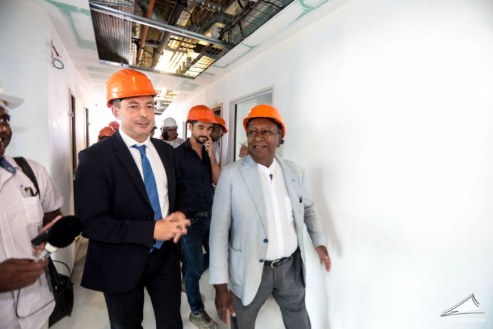 Visite du chantier d’extension et de modernisation du CHU Sud Réunion Visite du chantier d’extension et de modernisation du CHU Sud Réunion