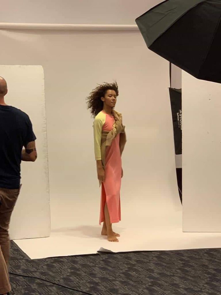 Agnès en shooting... Agnès en shooting...