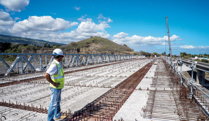 Chantier du nouveau pont de la Rivière des Galets : Point d’étape Chantier du nouveau pont de la Rivière des Galets : Point d’étape