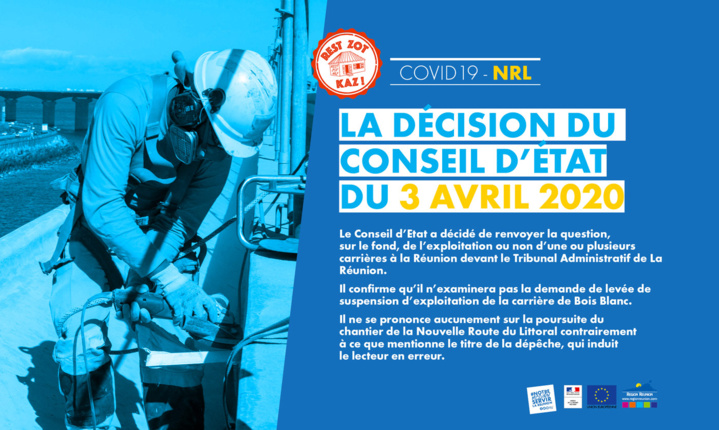 NRL : Redémarrage progressif des chantiers NRL : Redémarrage progressif des chantiers