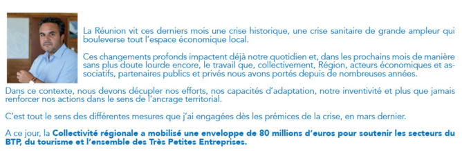 Plan Régional de Soutien exceptionnel : relancer l’activité économique et le tourisme Plan Régional de Soutien exceptionnel : relancer l’activité économique et le tourisme