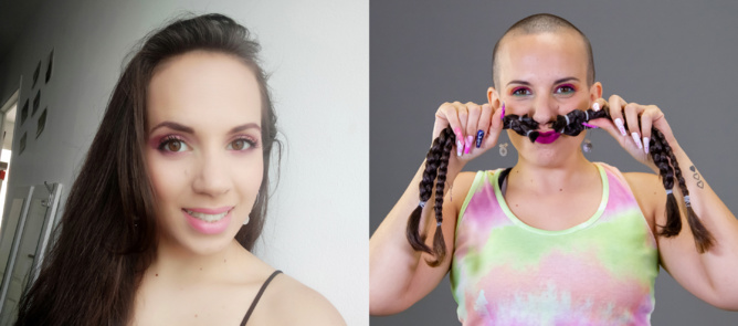 Marine : " j'ai donné mes cheveux pour une association! " Marine : " j'ai donné mes cheveux pour une association! "