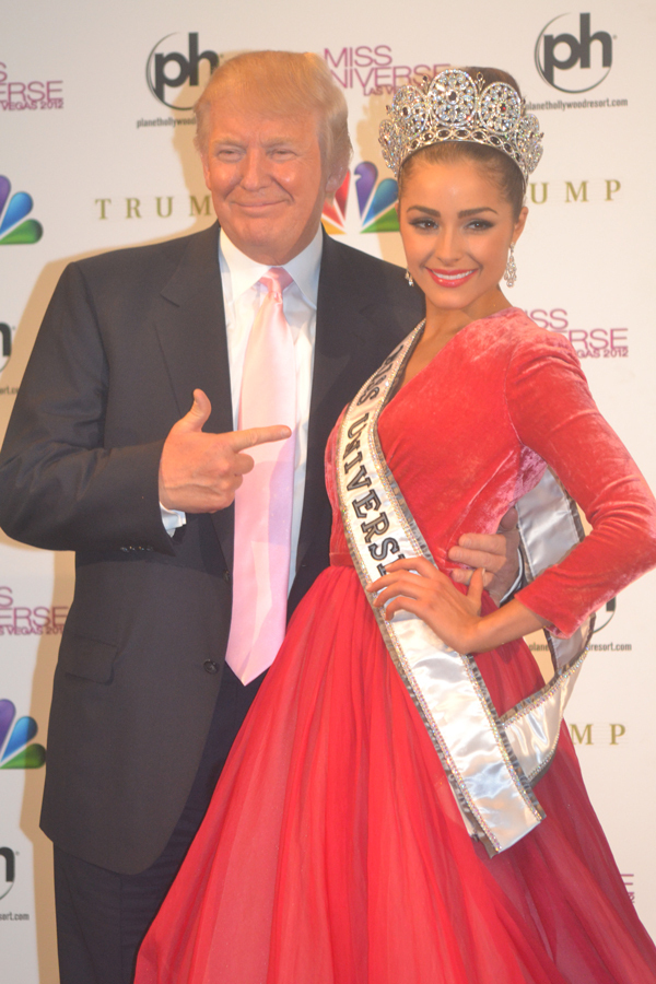 Olivia Culpo avec Donald Trump, le big boss de Miss Univers