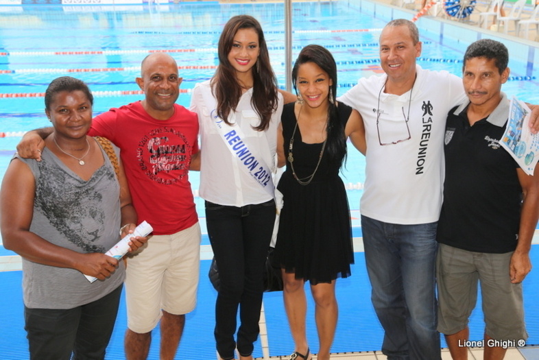 Miss Réunion, au Meeting de natation de St-Paul