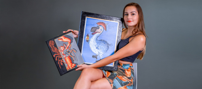 Cyrielle, heureuse dans sa bulle d'artiste Cyrielle, heureuse dans sa bulle d'artiste