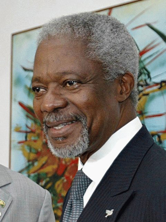 Kofi Annan, ex-secrétaire général des Nations Unies et Prix Nobel de la Paix 2001, a également été invité à ce sommet.
