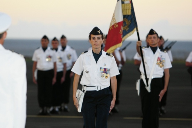 Christelle Gazave commandant de l’Escadron Transport 50