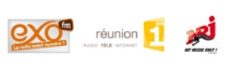 Exo FM avec 13,1% (+1,4%), Réunion 1ère avec 8% (-1%), NRJ Réunion avec 7,6% (-0,8%) Exo FM avec 13,1% (+1,4%), Réunion 1ère avec 8% (-1%), NRJ Réunion avec 7,6% (-0,8%)