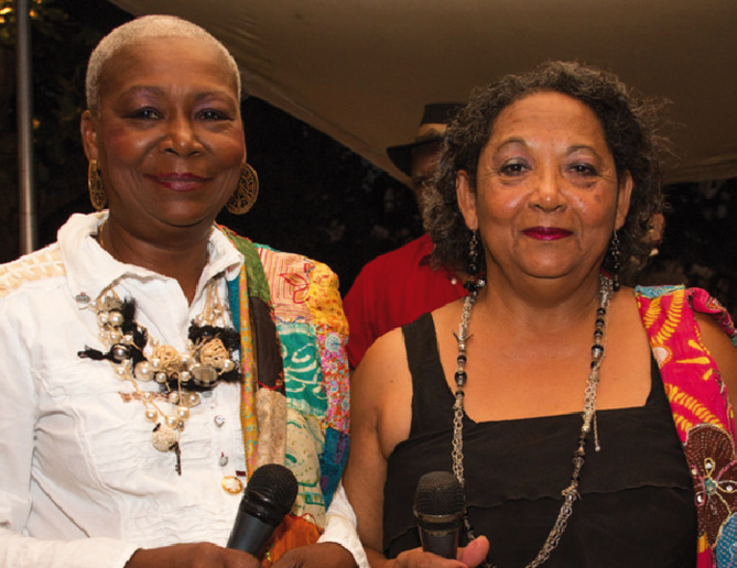 Marie-Armande Moutou (en blanc) était présente Marie-Armande Moutou (en blanc) était présente