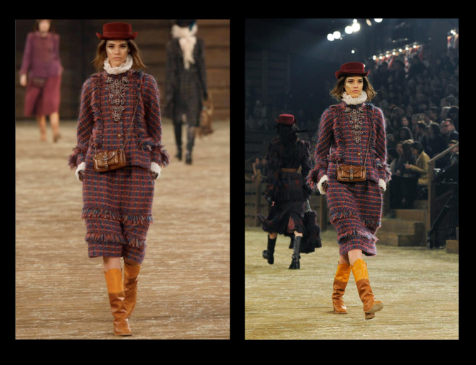 Pauline Hoarau, nommée dans la catégorie Trendy des Melty Future Awards 2014, au défilé Chanel.