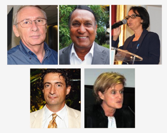 Jean-Raymond Mondon / Gilbert Canabady / Andrée-Chantal Viracaoundin / Pierre Chenard / Marie-Laure Piazza