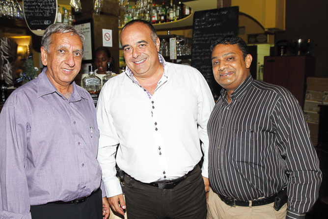 Aziz Patel, Jean-Michel Jobart et Noor-Olivier Bassand Aziz Patel, Jean-Michel Jobart et Noor-Olivier Bassand