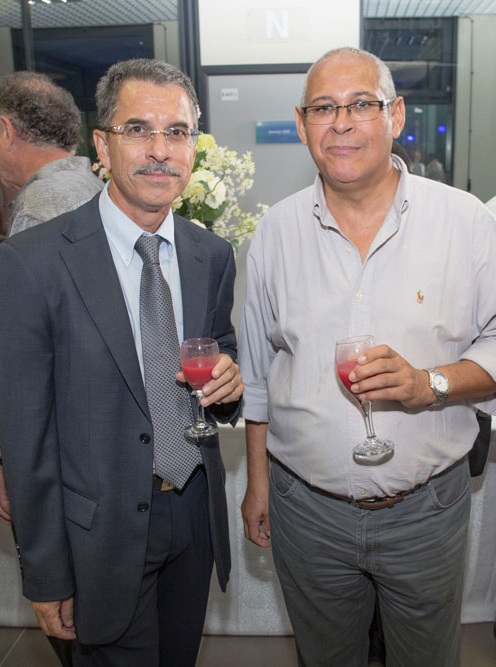 Jean-Marie Degard, et René Vlody, tous deux administrateurs au conseil d'administration de la CAF de La Réunion