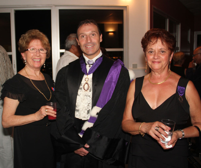 Christiane André, Thierry Terret, Recteur de l’Académie, et Roseline Agenor Christiane André, Thierry Terret, Recteur de l’Académie, et Roseline Agenor