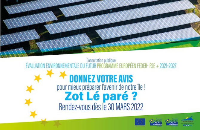Consultation Publique - évaluation environnementale du futur programme européen FEDER - FSE Consultation Publique - évaluation environnementale du futur programme européen FEDER - FSE
