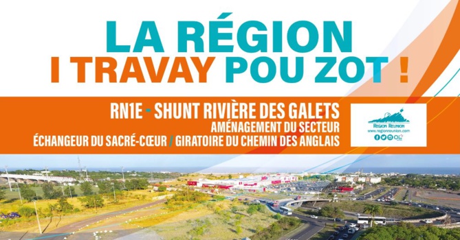 RN1E - Le Port - Démarrage des travaux d’aménagement entre les giratoires Sacré Coeur et le Chemin des Anglais RN1E - Le Port - Démarrage des travaux d’aménagement entre les giratoires Sacré Coeur et le Chemin des Anglais