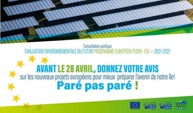 Consultation Publique - évaluation environnementale du futur programme européen FEDER - FSE 2021/2027 Consultation Publique - évaluation environnementale du futur programme européen FEDER - FSE 2021/2027