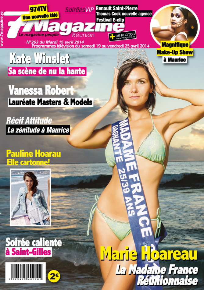 A la Une cette semaine :  Marie Hoarau, une très jolie Réunionnaise, hôtesse de l'air