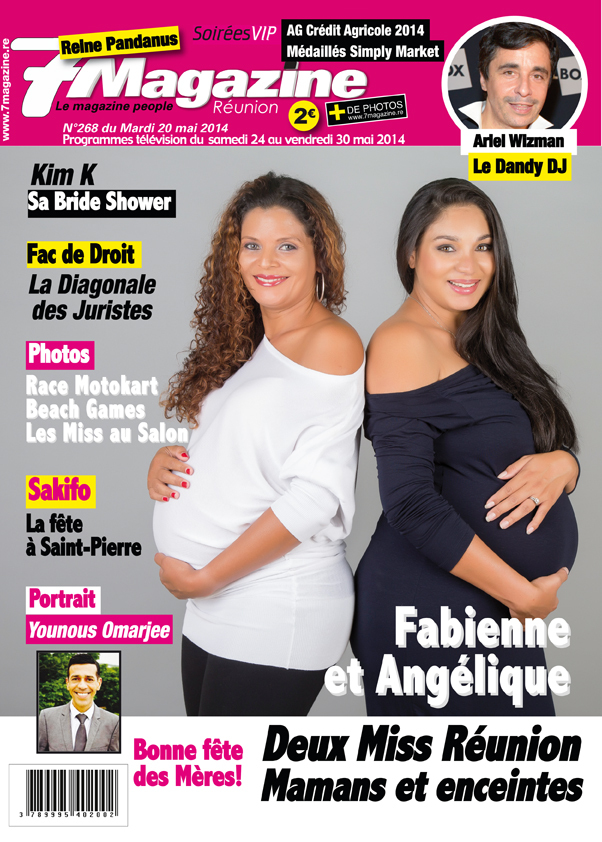 A la Une de cette semaine :  deux Miss Réunion, Fabienne Savrimoutou (1996) et Angélique Marcel (1998)