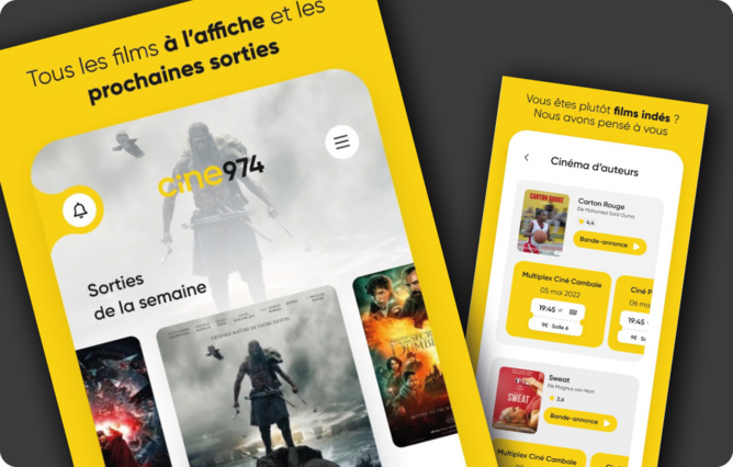 Ciné974 : une application pour les cinéphiles Ciné974 : une application pour les cinéphiles