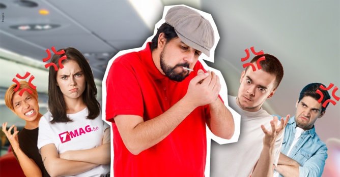 Il est expulsé de l'avion après avoir allumé une cigarette Il est expulsé de l'avion après avoir allumé une cigarette