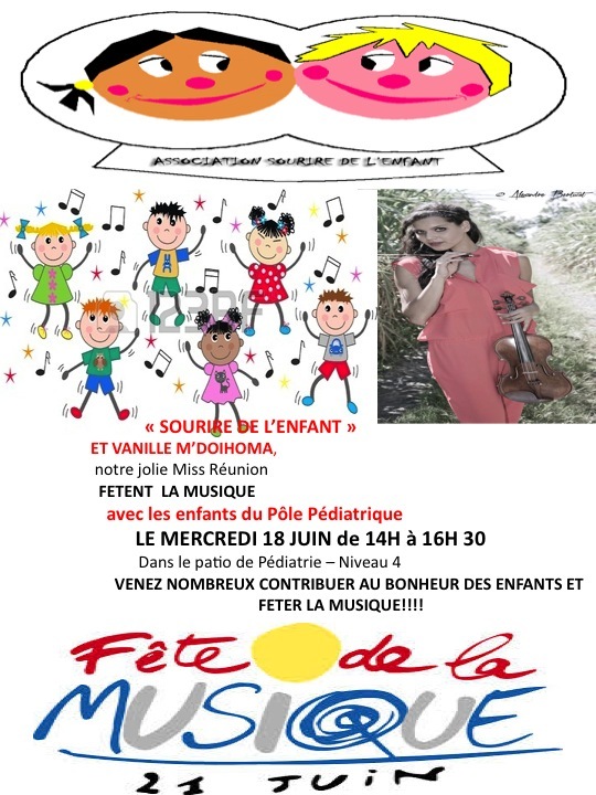 "Sourire de l'enfant" et Vanille M'Doihoma fêtent la musique