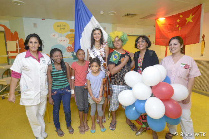 Miss Réunion fête la musique avec les enfants hospitalisés