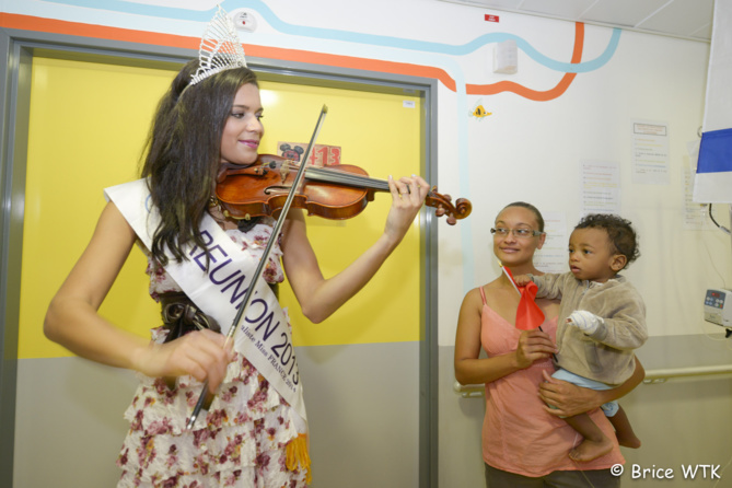 Miss Réunion fête la musique avec les enfants hospitalisés Miss Réunion fête la musique avec les enfants hospitalisés