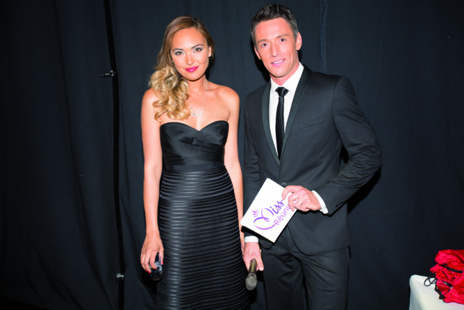 Valérie Bégue en compagnie du présentateur de la soirée, Stéphane Jobert. Valérie Bégue en compagnie du présentateur de la soirée, Stéphane Jobert.