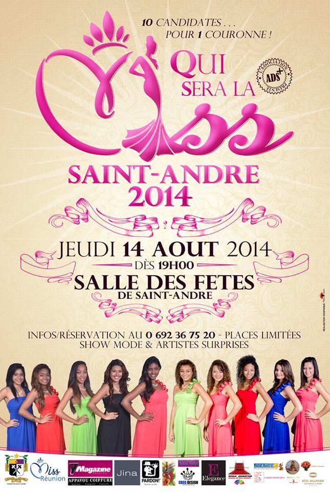 Miss Saint-André 2014, les 11 candidates