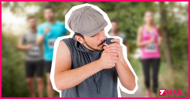 Il parcourt un marathon en 3 heures et demie en fumant des cigarettes à la chaîne