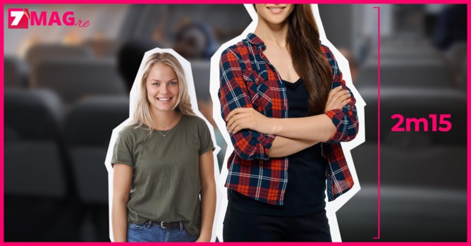 La femme la plus grande du monde voyage pour la première fois en avion, six sièges sont retirés La femme la plus grande du monde voyage pour la première fois en avion, six sièges sont retirés