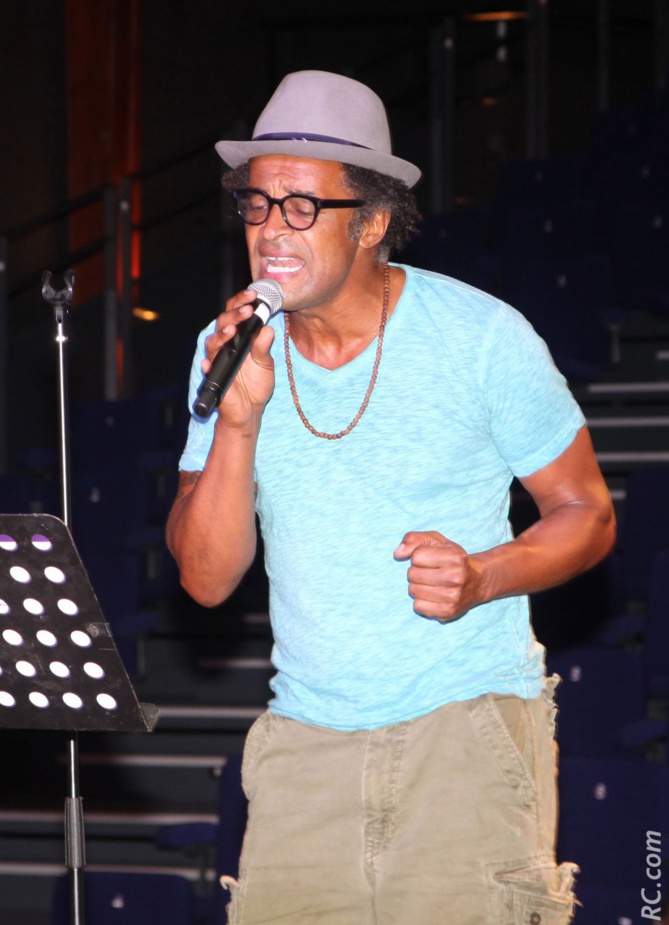 Yannick Noah. <br>En résidence d'artiste à l'Etang-Salé Yannick Noah. <br>En résidence d'artiste à l'Etang-Salé