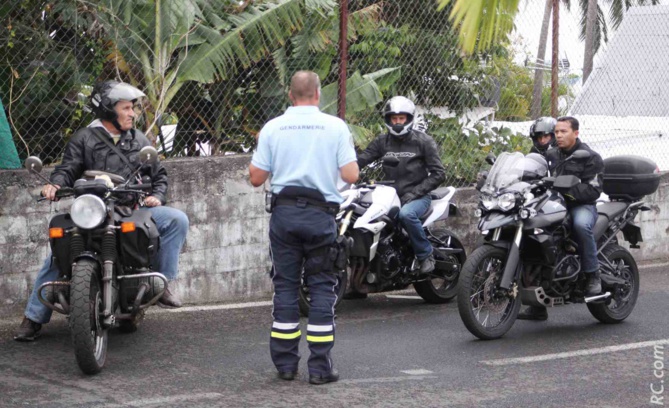 Rallye Moto de la Gendarmerie <br>70 participants au Tampon