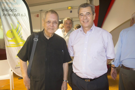 Paul Vergès, sénateur, et Dominique Rivière, avocat Paul Vergès, sénateur, et Dominique Rivière, avocat