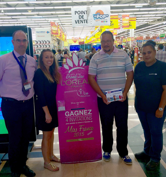 Jean-Mickaël Gonthier, gagnant L'Oréal Paris de Carrefour Sainte-Suzanne