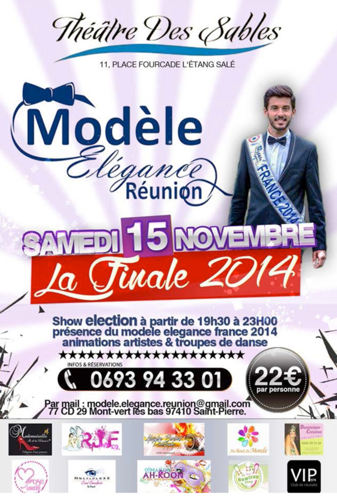 Modèle Elégance Réunion <br>Les 12 candidats