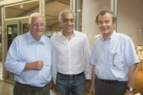 Maurice Cerisola, Patrice Galbois, gérant de Corex, et Guy Dupont