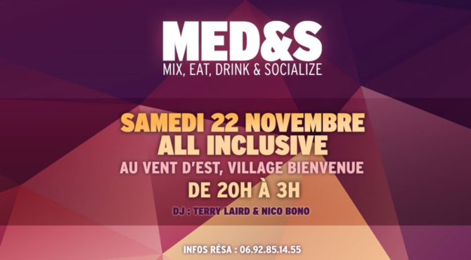 MED & S <br>Mix, Eat, Drink & Socialize MED & S <br>Mix, Eat, Drink & Socialize
