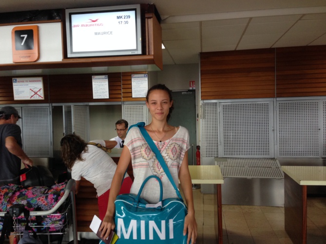 Jade à Gillot hier soir, avant de s'envoler pour La Chine Jade à Gillot hier soir, avant de s'envoler pour La Chine