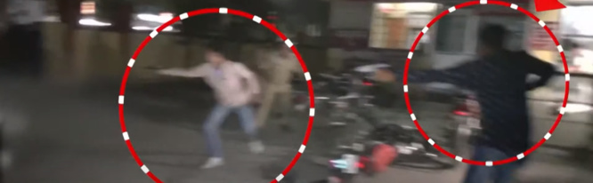 Images de l'assassinat floutées sur  India Today en direct (YouTube)
