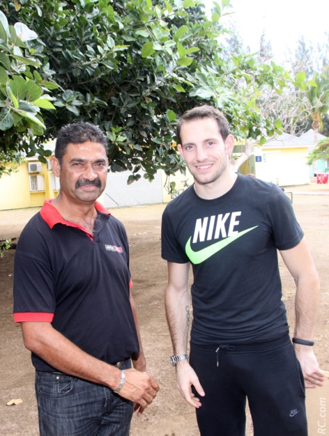 Jean-Paul Bellon et Renaud Lavillenie